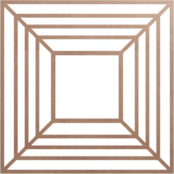 Ekena Millwork 0.25 in. x 36 in. x 36 in. Wood Medallion Moulding