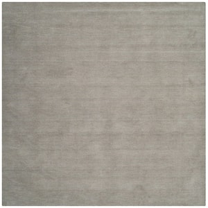 Himalaya Gray 10 ft. x 10 ft. Gradient Solid Color Square Area Rug