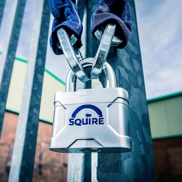 Mercury 2.35 in. Wide Steel Keyed Padlock with Boron Shackle