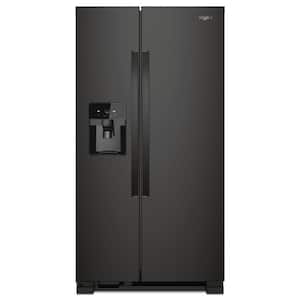 24.6 cu. ft. Side by Side Refrigerator in Black