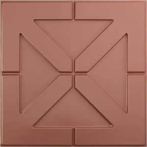 19 5/8 in. x 19 5/8 in. Xander EnduraWall Decorative 3D Wall Panel, Champagne Pink (12-Pack for 32.04 Sq. Ft.)
