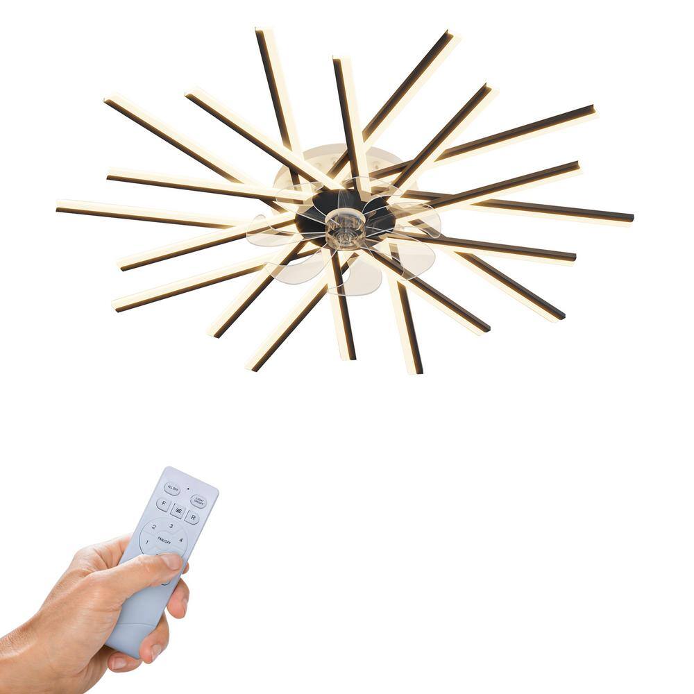 45 in. LED Indoor White Ceiling Fan with Lights Remote Control Dimmable LED