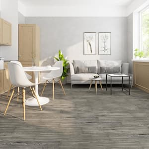 BaseCore Greyscale 6 in. W x 36 in. L Peel and Stick Luxury Vinyl Plank Flooring (36-piece/54 sq. ft./case)