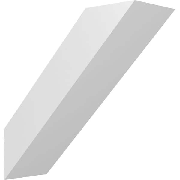 Ekena Millwork Traditional 3 in. x 8 in. x 8 in. Architectural Grade PVC Knee Brace