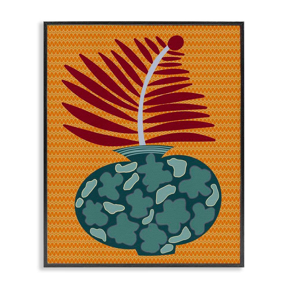 Modern Vase on Yellow by Regina Moore Black Framed Nature Giclee Art Print 30 in. x 24 in. price history on PriceWatchPro