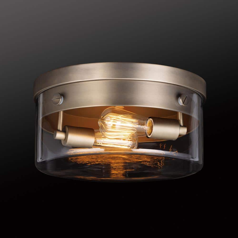 Matte Black and Brass Modern Glam Globe Ceiling Light
