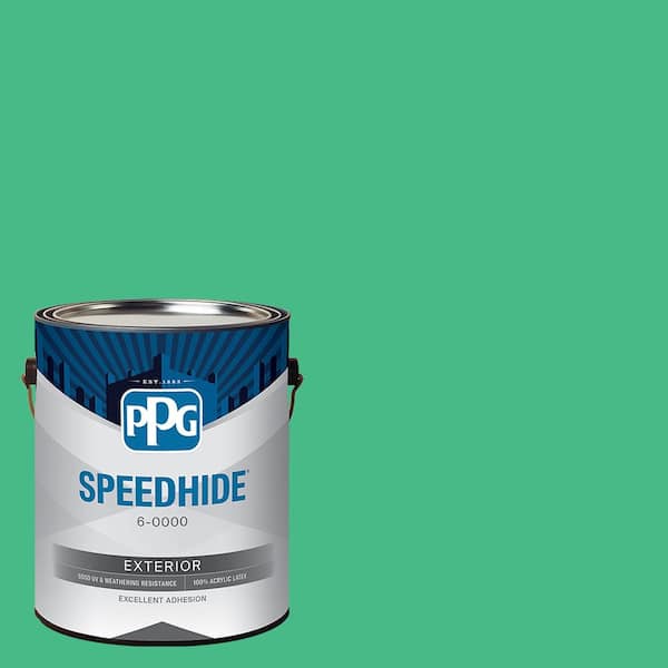 SPEEDHIDE 1 gal. PPG1227-5 Aragon Green Flat Exterior Paint