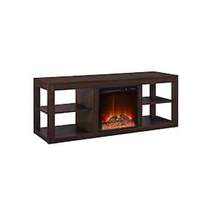 Nelson 59 in. Espresso Electric Firplace TV Stand, Fits TVs up to 65 in.