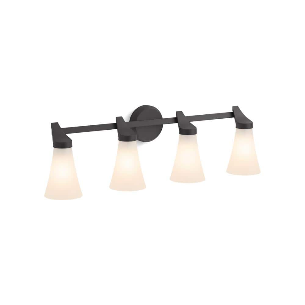 Simplice 4-Light Matte Black Wall Mount Sconce price history on PriceWatchPro