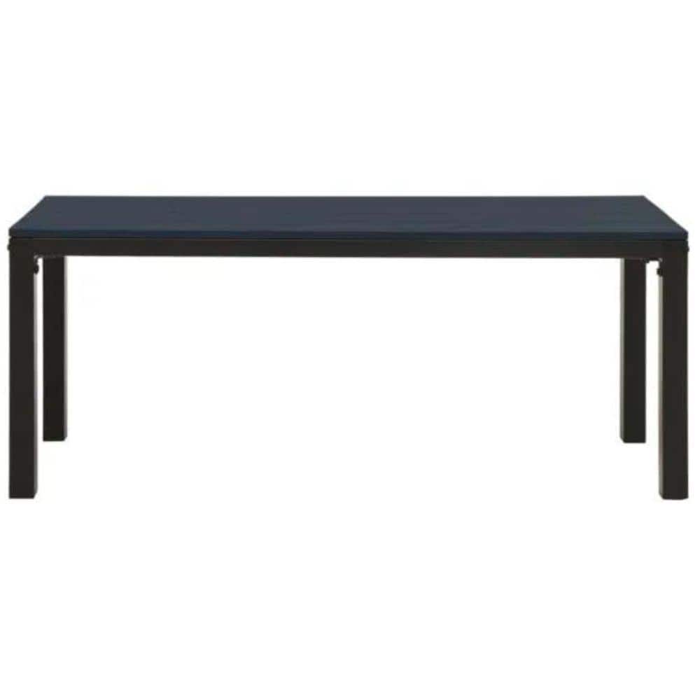 Black 43.3 in. Metal and WPC Outdoor Bench price history on PriceWatchPro