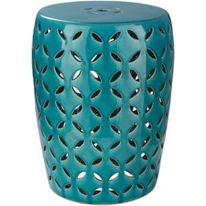 Araceli Teal Garden Stool