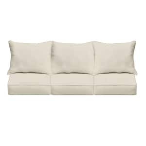 23 in. x 23.5 in. Deep Seating Indoor/Outdoor Couch Pillow and Cushion Set in Sunbrella Canvas Cloud