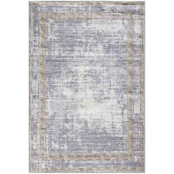 Nourison Daydream Silver 3 ft. x 4 ft. Contemporary Area Rug