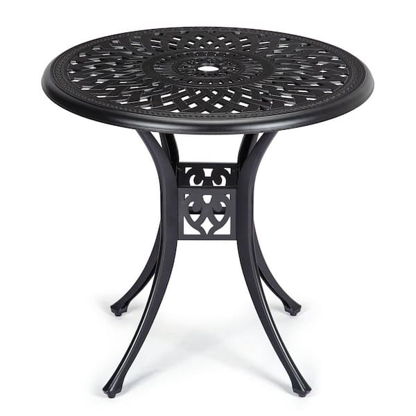Unbranded Cast Aluminum Outdoor Side Table, Outdoor Coffee Table, Small Outdoor Table, Outdoor Side Tables for Patio, Garden, 78cm