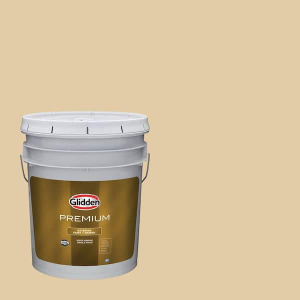 Glidden Premium 5 gal. PPG1093-3 Hearth Satin Exterior Latex Paint