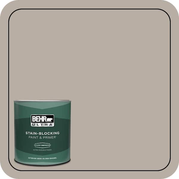BEHR ULTRA 1 qt. #T18-08 Off the Grid Extra Durable Semi-Gloss Enamel Interior Paint & Primer