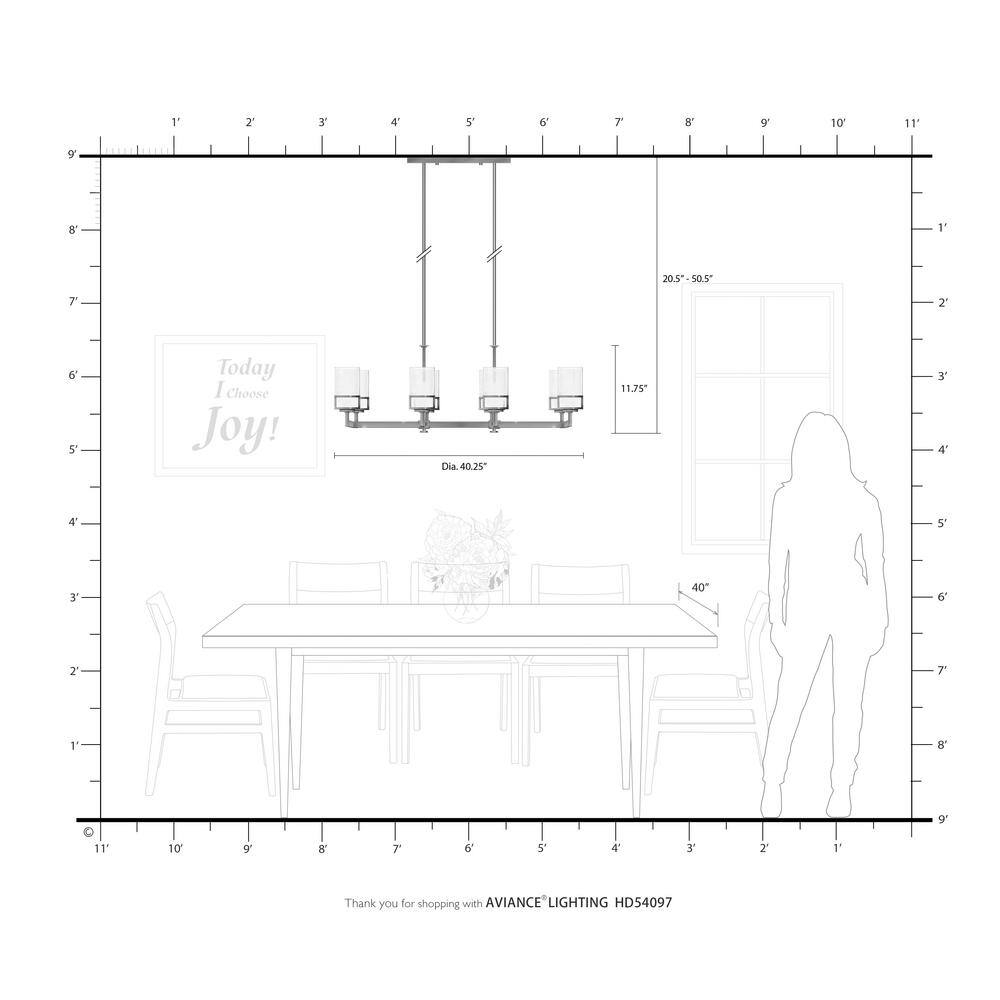 Elegant Harding 8-Light Linear Chandelier with Satin Opal White Glass