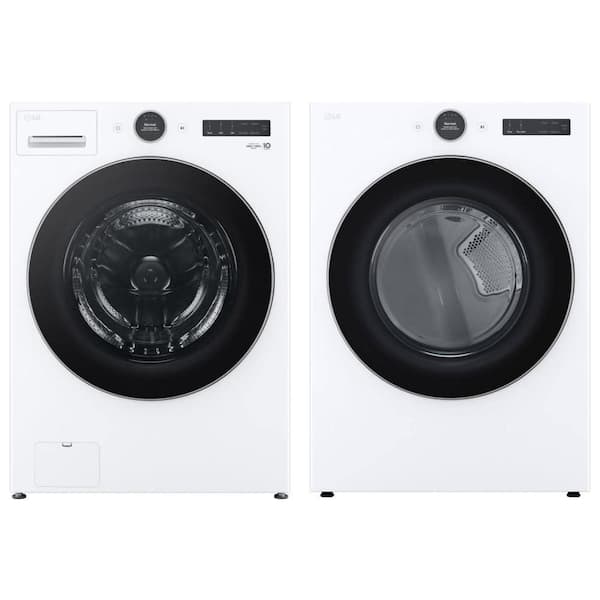 4.5 cu. ft. Smart Front Load Washer with AI Digital Dial and 7.4 cu. ft. Dryer Set