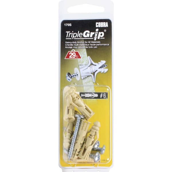 Cobra Anchors #6 with Screws 170S - The Home Depot