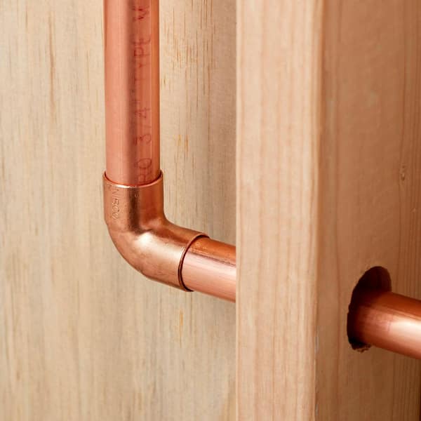 Everbilt - 3/4 in. x 3/4 in. Copper Pressure 90-Degree Cup x Cup Elbow Fitting