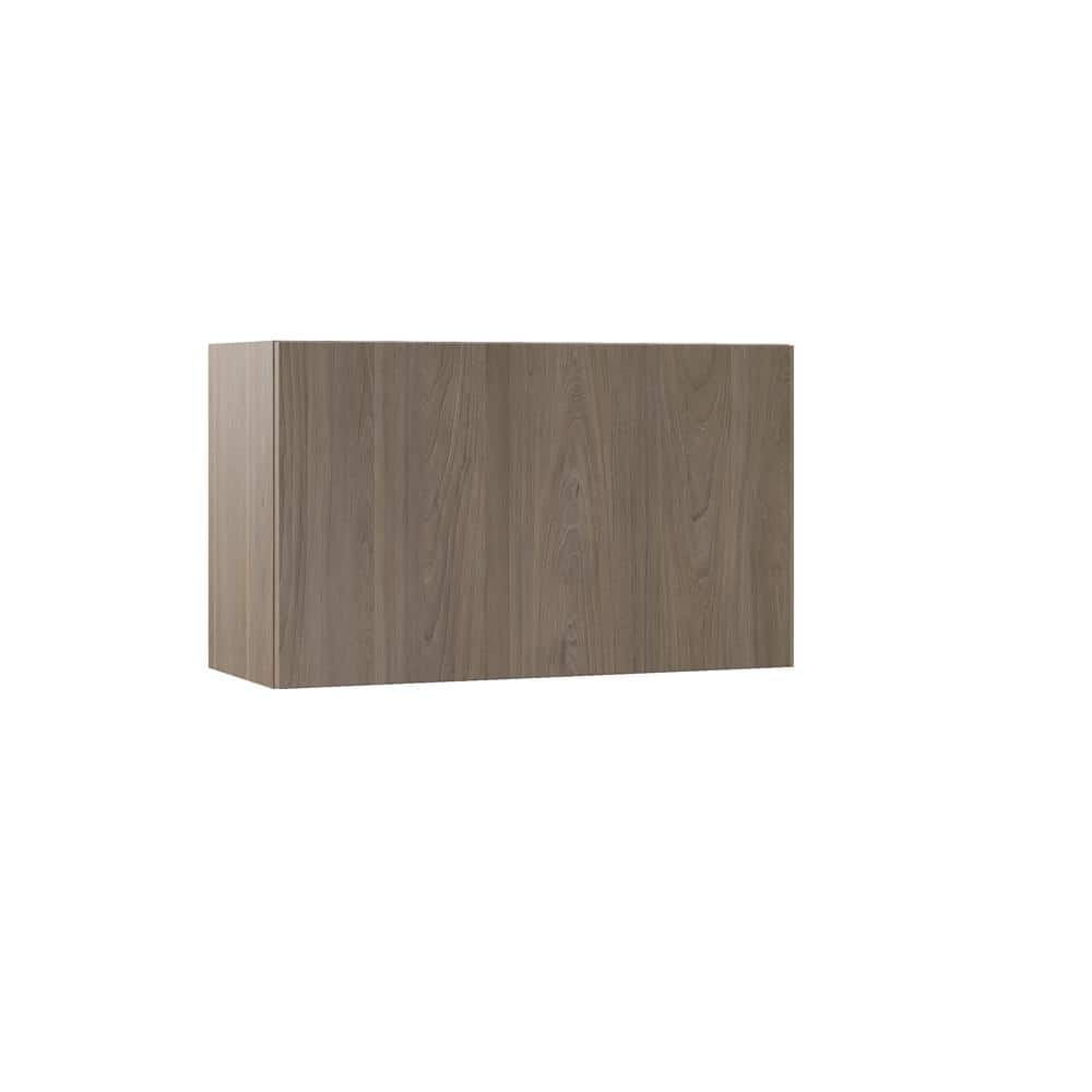 Designer Series Edgeley 30 in. W x 12 in. D x 18 in. H Assembled Slab Lift-Up Wall Kitchen Cabinet in Driftwood price history on PriceWatchPro
