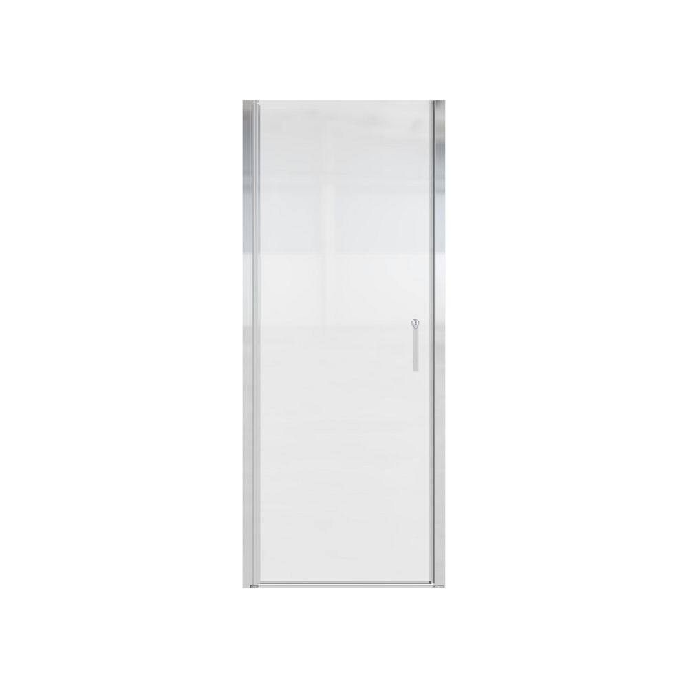 30 to 31-1/4 in. W x 72 in. H Pivot Swing Frameless Shower Door in Chrome with Clear Glass price history on PriceWatchPro