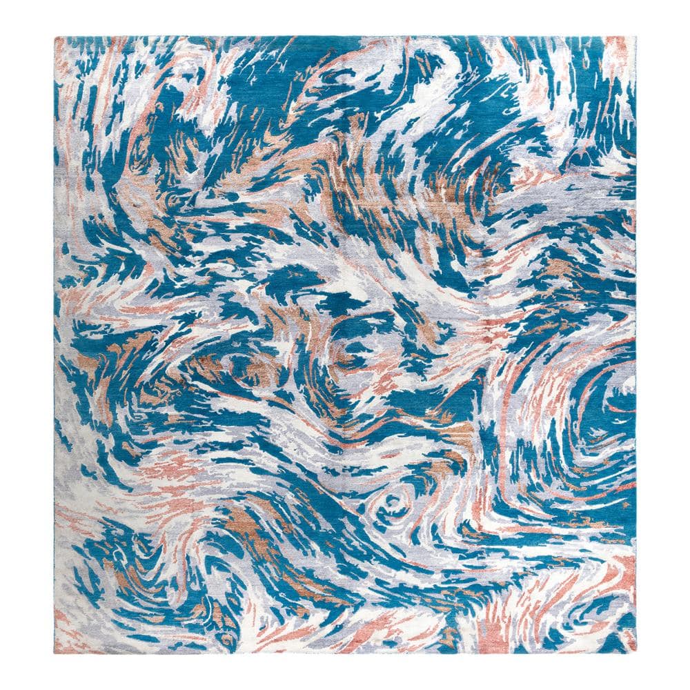 Modern-Contemporary Pink 9 X 12 Hand-Knotted Silk Wool Indoor Area Rug price history on PriceWatchPro