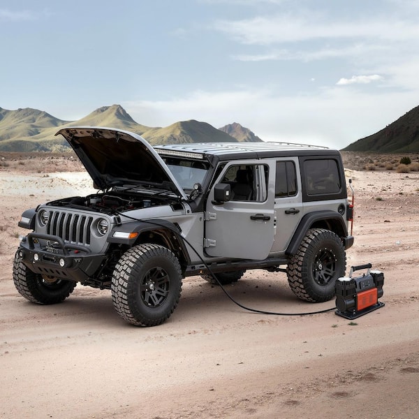 12V Heavy Duty Air Compressor, Auto-Stop Tire Inflator, 7.14 CFM 150 PSI Portable Electric Air Compressor with Adapters