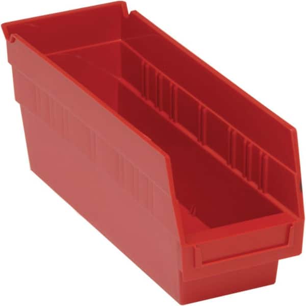QUANTUM STORAGE SYSTEMS Store-More 6 in. Shelf 5 Qt. Storage Tote in Red (36-Pack)