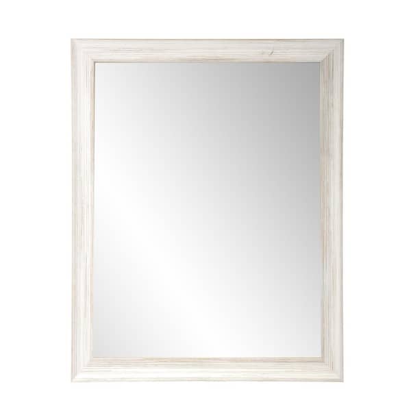 BrandtWorks 25 in. W x 48 in. H Coastal Whitewood Wall Mirror