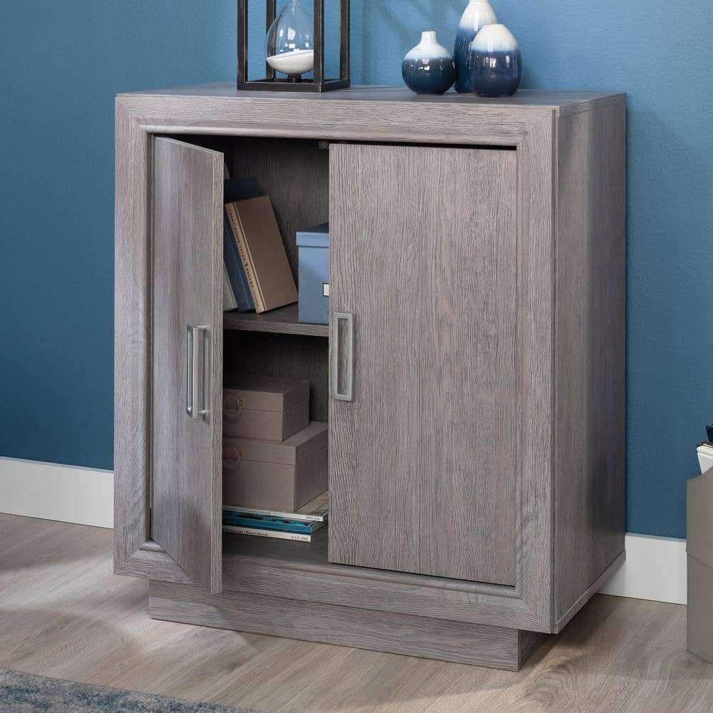 Ashen Oak 2-Door Adjustable Shelf Office Cabinet