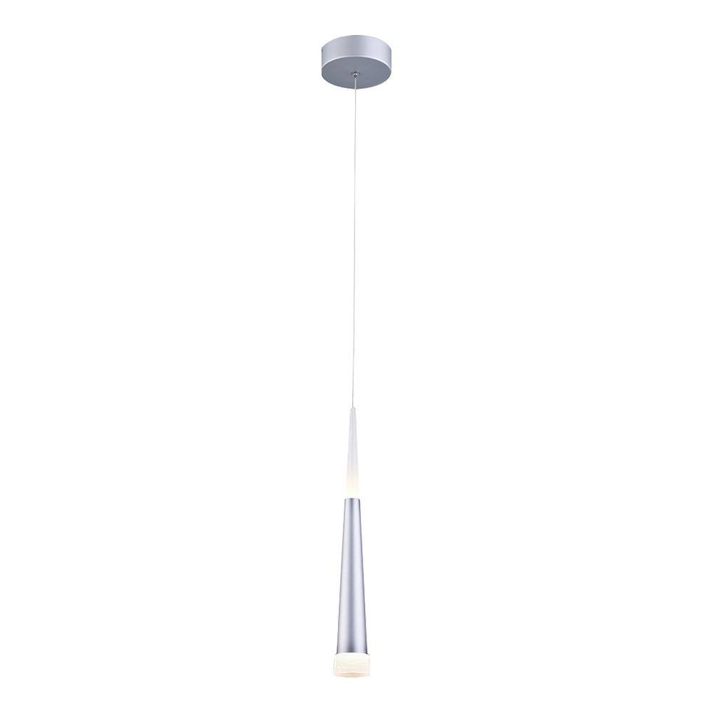 Sand Silver Crystal LED Pendant Light with Metal Frame