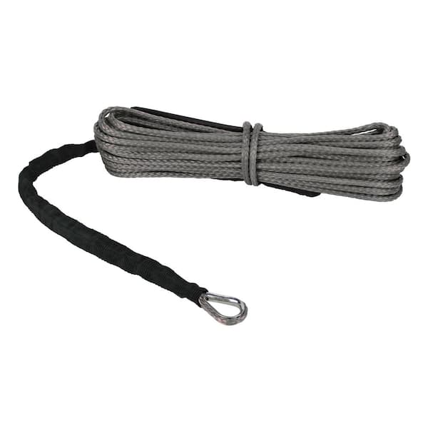 Extreme Max Devil's Hair in Synthetic ATV/UTV Winch Rope in Gray 5600.3081  - The Home Depot
