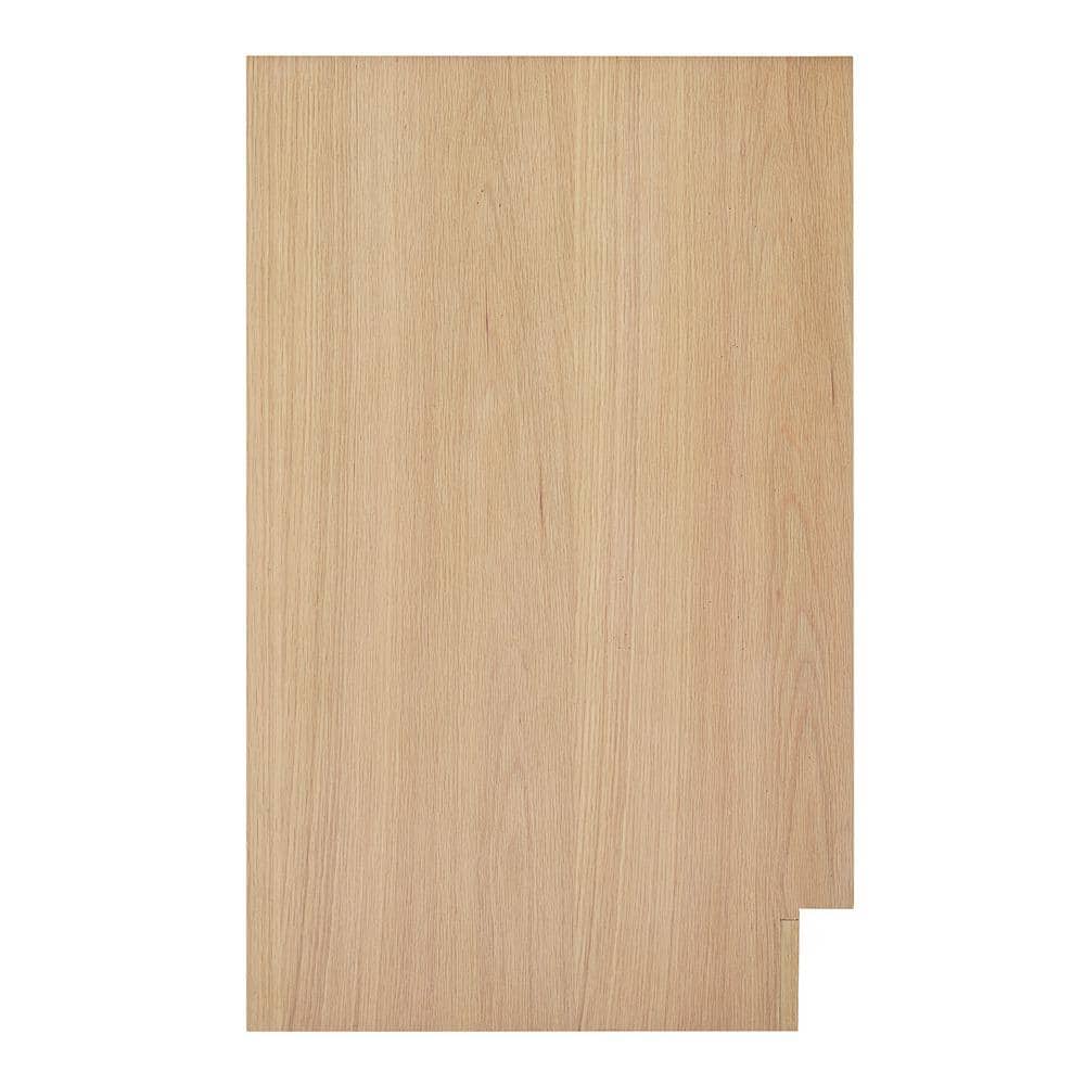 Kelly 60" White Oak Freestanding Bathroom Vanity Cabinet with Black Handles