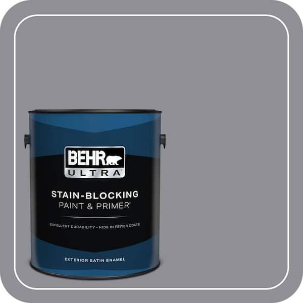 BEHR ULTRA 1 gal. #ECC-23-2 Heather Field Satin Enamel Exterior Paint & Primer