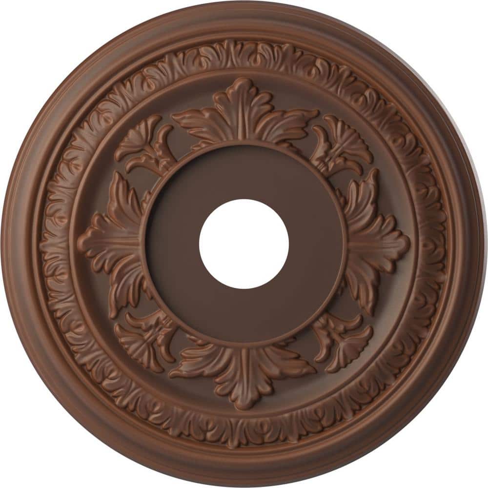 Baltimore 19" Aged Metallic Rust PVC Ceiling Medallion
