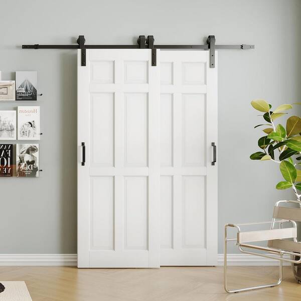 TENONER 52 in x 84 in. (Double 30 in.) 6-Panel Hollow Core White