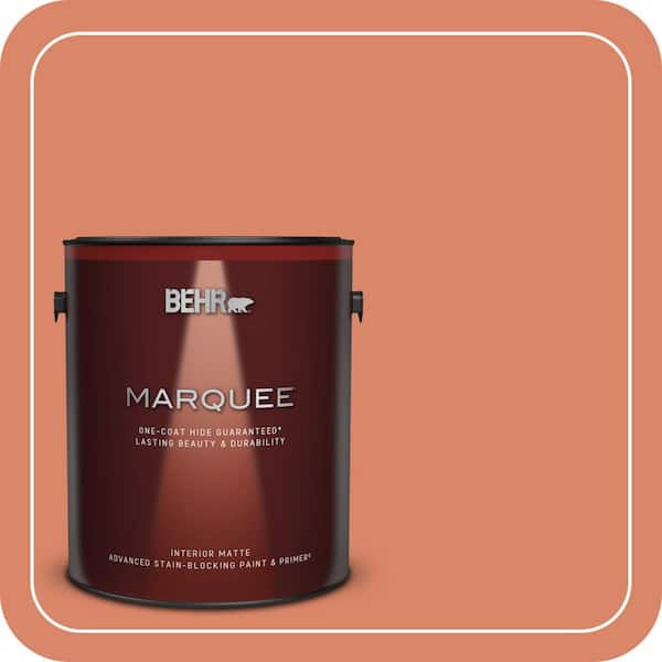 BEHR MARQUEE 1 gal. #M180-5 King Salmon Matte Interior Paint & Primer