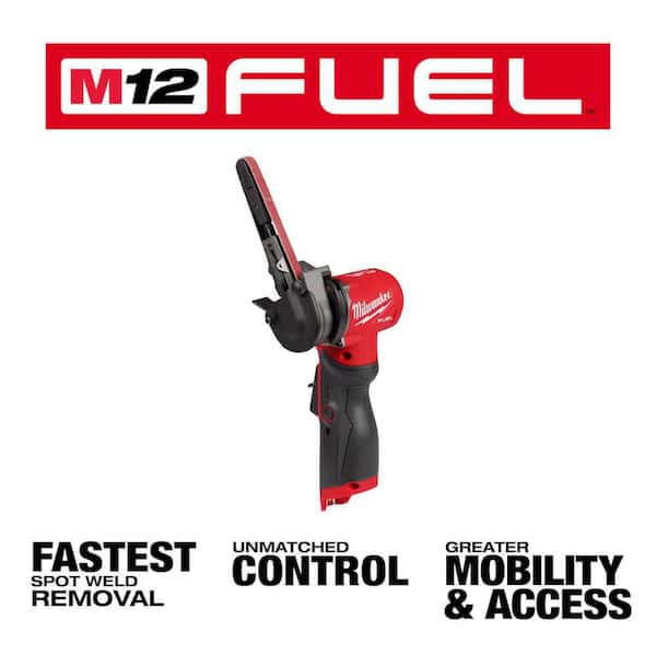 Milwaukee M12 FUEL 12-Volt Lithium-Ion Brushless Cordless 3/8 in. x 13 in. Bandfile with M12 2-Tool Combo Kit