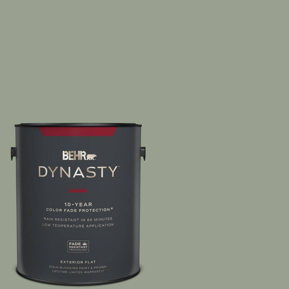 BEHR DYNASTY 1 gal. N3904 Bitter Sage Flat Exterior StainBlocking
