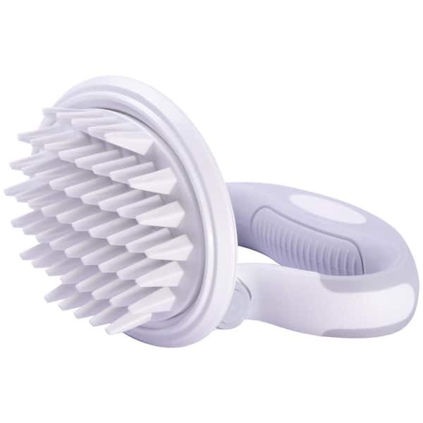 Gyrater Swivel Travel Silicone Massage Grooming Pet Brush