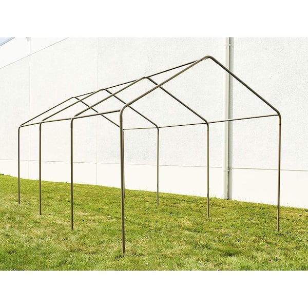 ALEKO Beige 10' x 20' Heavy Duty Outdoor Gazebo Canopy Tent with Sidewalls 
