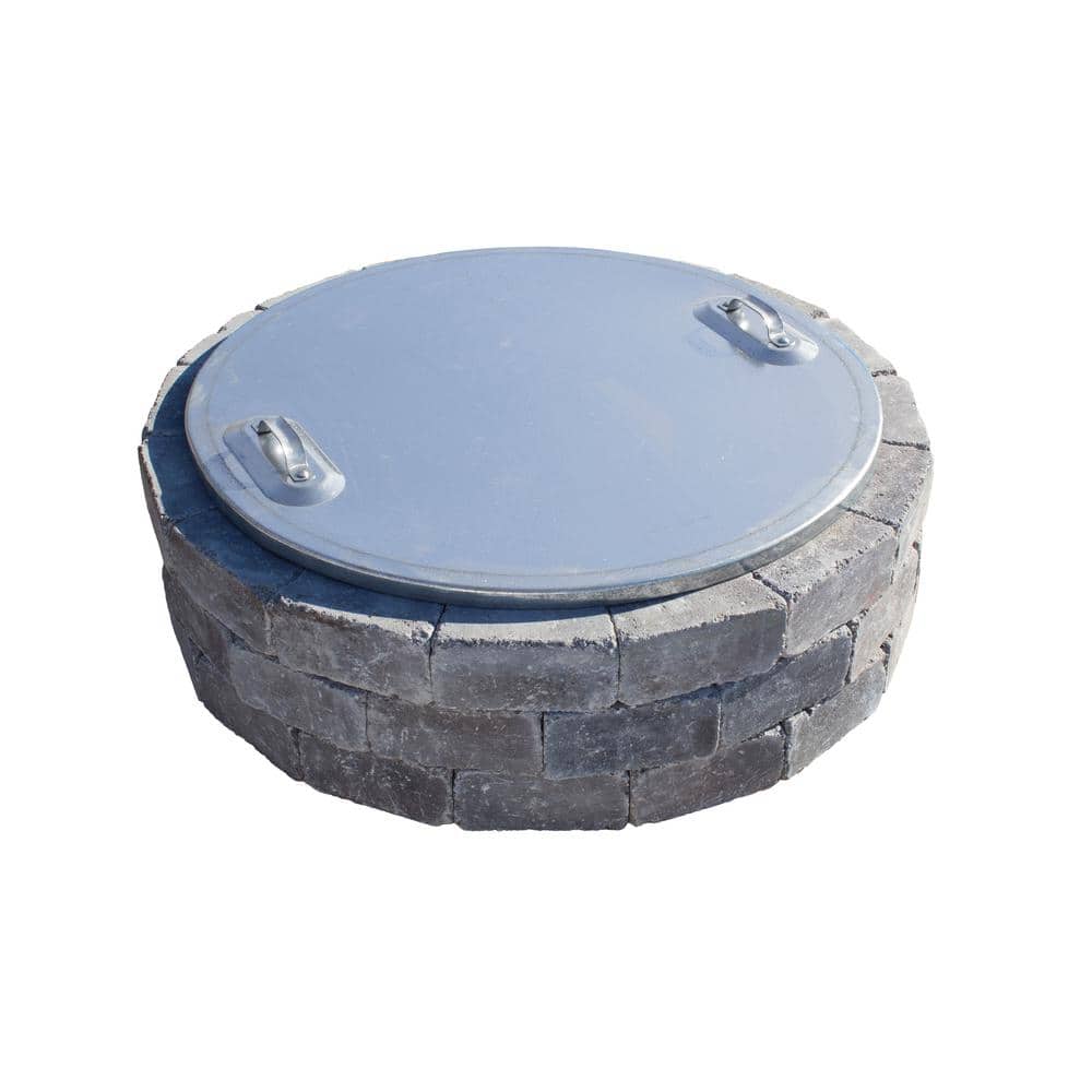 Fire Pit Cover Iac 30 The Home Depot, Fire Pit Cover Round Metal