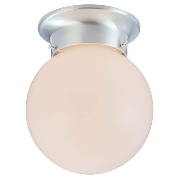 Thomas Lighting 1-Light Brushed Nickel Ceiling Flush Mount