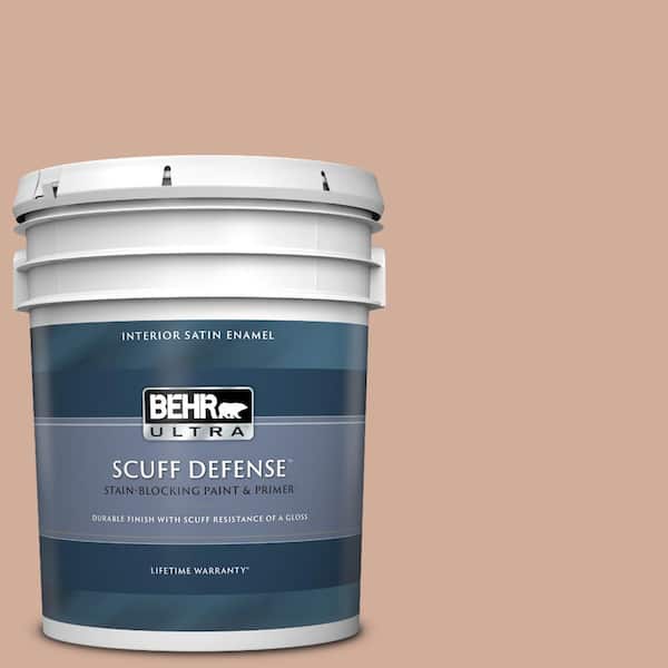 BEHR ULTRA 5 gal. #S200-3 Iced Copper Extra Durable Satin Enamel Interior Paint & Primer