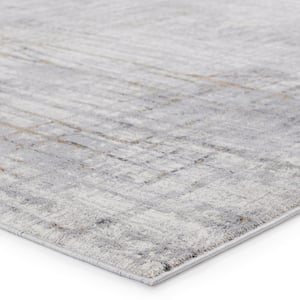 Solace Gray/Gold 8 ft. x 10 ft. Abstract Rectangle Area Rug