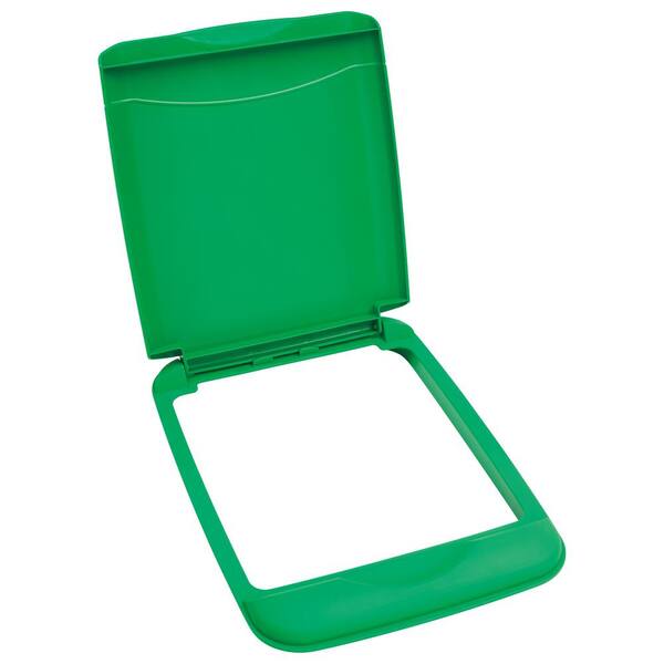 Rev-A-Shelf 35 Qt. 0.88 in. H x 10.35 in. W x 14.12 in. D Waste Container Recycling Lid in Green