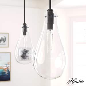 Lundin 1-Light Noble Bronze Bulb Pendant Light with Clear Glass Shade