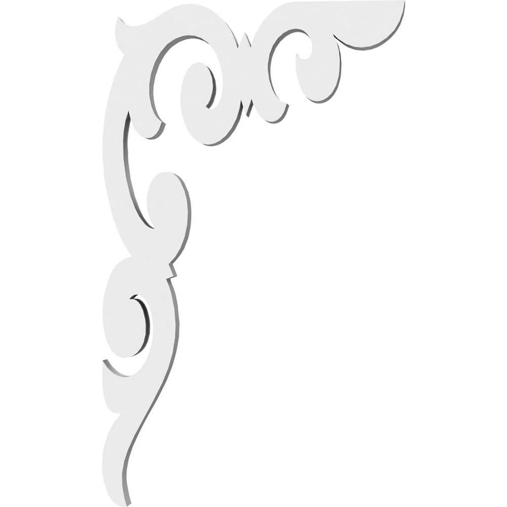 Off-white PVC Decorative Bracket for Interior and Exterior