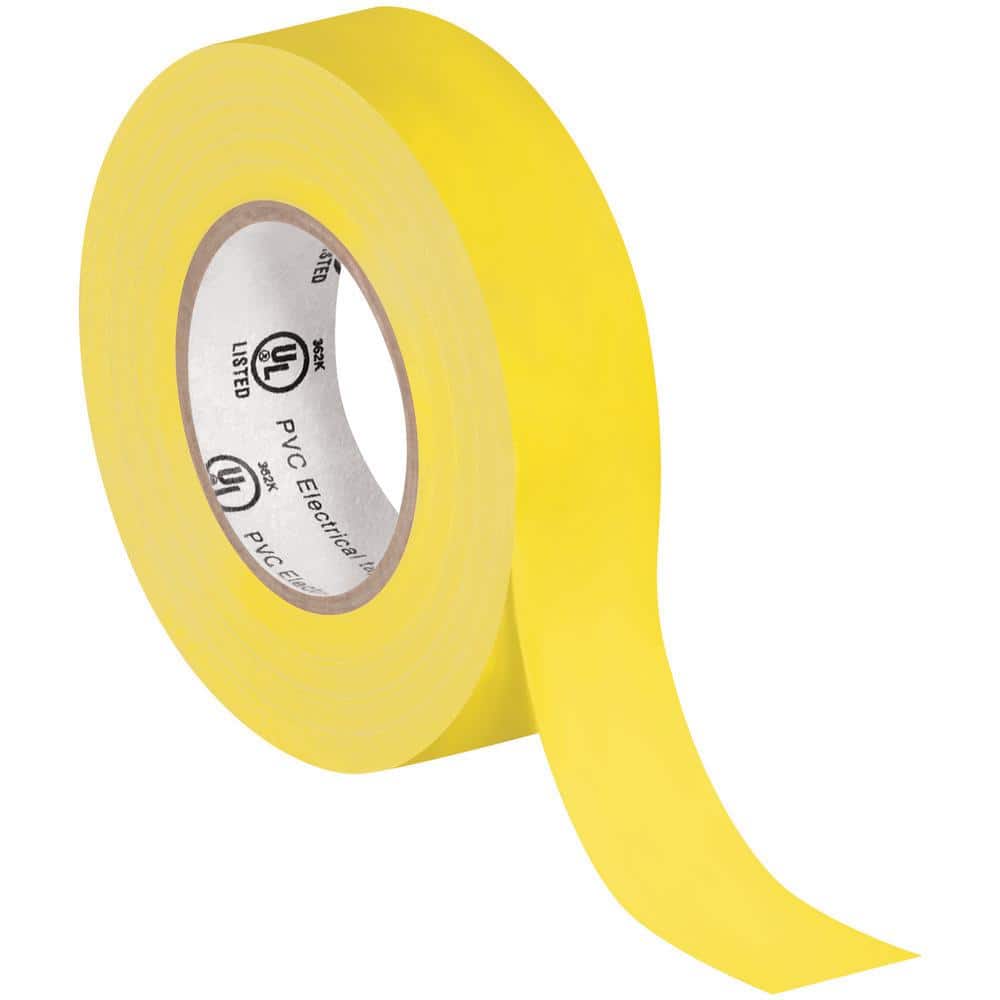 3/4 in. x 20 yds. Yellow Electrical Tape (10 Pack)